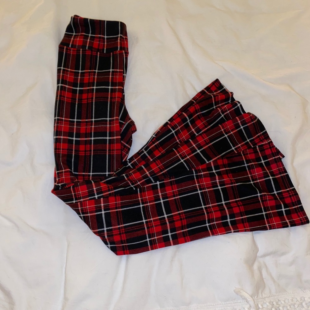No Boundaries Plaid Bell Bottoms